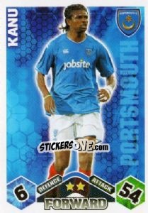 Sticker Nwankwo Kanu - English Premier League 2009-2010. Match Attax n. 250 - Topps