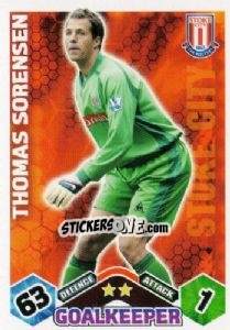 Sticker Thomas Sorensen - English Premier League 2009-2010. Match Attax n. 253 - Topps