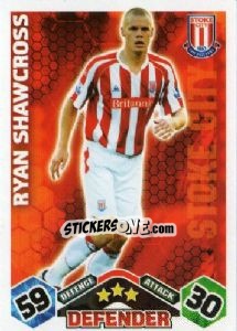 Sticker Ryan Shawcross - English Premier League 2009-2010. Match Attax n. 258 - Topps