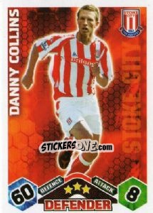 Sticker Danny Collins - English Premier League 2009-2010. Match Attax n. 259 - Topps