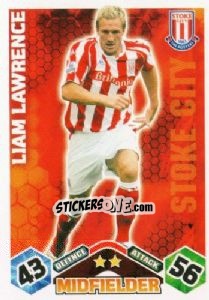 Sticker Liam Lawrence - English Premier League 2009-2010. Match Attax n. 261 - Topps