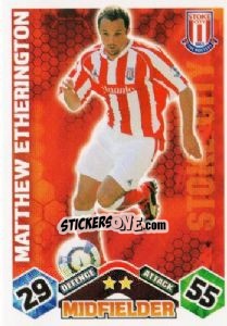 Sticker Matthew Etherington - English Premier League 2009-2010. Match Attax n. 263 - Topps