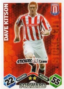 Sticker Dave Kitson - English Premier League 2009-2010. Match Attax - Topps