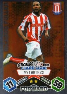 Sticker Ricardo Fuller - iCard - English Premier League 2009-2010. Match Attax n. 270 - Topps