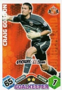 Cromo Craig Gordon - English Premier League 2009-2010. Match Attax - Topps