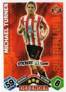 Sticker Michael Turner - English Premier League 2009-2010. Match Attax n. 273 - Topps