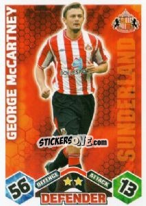 Figurina George McCartney - English Premier League 2009-2010. Match Attax n. 274 - Topps