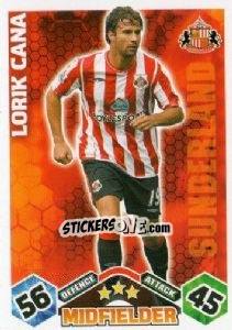 Sticker Lorik Cana - English Premier League 2009-2010. Match Attax n. 280 - Topps