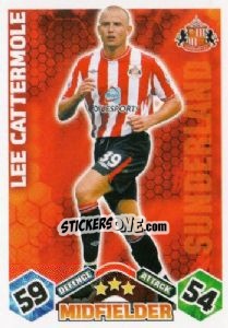Sticker Lee Cattermole - English Premier League 2009-2010. Match Attax n. 282 - Topps