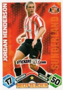 Sticker Jordan Henderson - English Premier League 2009-2010. Match Attax - Topps
