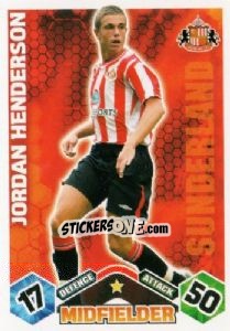 Sticker Jordan Henderson - English Premier League 2009-2010. Match Attax n. 283 - Topps