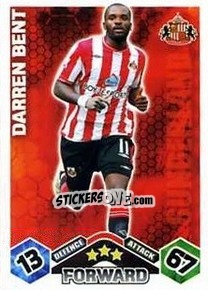 Sticker Darren Bent - English Premier League 2009-2010. Match Attax n. 285 - Topps