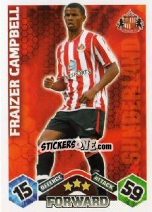 Sticker Fraizer Campbell - English Premier League 2009-2010. Match Attax - Topps