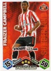 Sticker Fraizer Campbell - English Premier League 2009-2010. Match Attax n. 286 - Topps