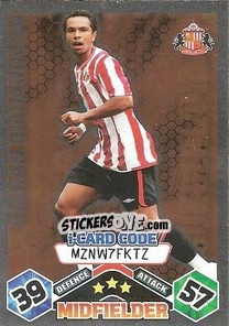 Sticker Kieran Richardson - iCard - English Premier League 2009-2010. Match Attax - Topps