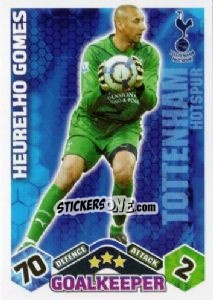 Sticker Heurelho Gomes - English Premier League 2009-2010. Match Attax n. 289 - Topps
