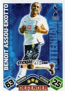 Sticker Benoit Assou-Ekotto - English Premier League 2009-2010. Match Attax n. 290 - Topps
