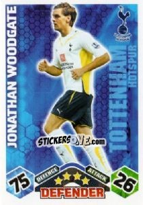 Sticker Jonathan Woodgate - English Premier League 2009-2010. Match Attax n. 292 - Topps