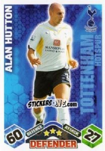 Sticker Alan Hutton - English Premier League 2009-2010. Match Attax - Topps