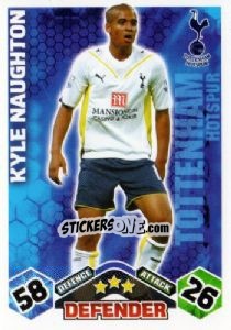 Sticker Kyle Naughton - English Premier League 2009-2010. Match Attax n. 295 - Topps