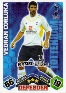 Sticker Vedran Corluka - English Premier League 2009-2010. Match Attax - Topps