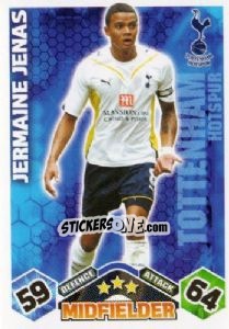 Sticker Jermaine Jenas - English Premier League 2009-2010. Match Attax n. 298 - Topps