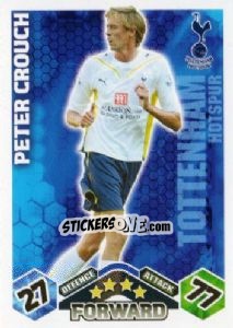 Sticker Peter Crouch - English Premier League 2009-2010. Match Attax n. 303 - Topps