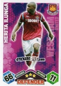 Cromo Herita Ilunga - English Premier League 2009-2010. Match Attax n. 307 - Topps