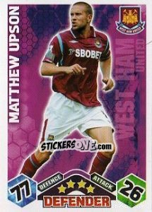 Sticker Matthew Upson - English Premier League 2009-2010. Match Attax n. 311 - Topps