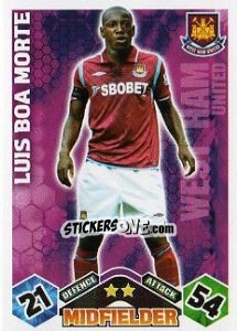 Sticker Luis Boa Morte - English Premier League 2009-2010. Match Attax n. 313 - Topps