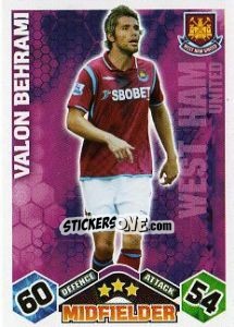 Cromo Valon Behrami - English Premier League 2009-2010. Match Attax - Topps