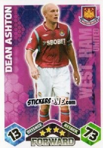 Cromo Dean Ashton - English Premier League 2009-2010. Match Attax n. 322 - Topps