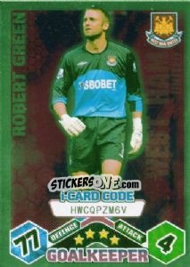 Figurina Robert Green - iCard - English Premier League 2009-2010. Match Attax n. 323 - Topps