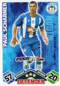 Sticker Paul Scharner - English Premier League 2009-2010. Match Attax n. 328 - Topps