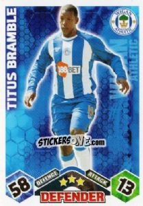 Sticker Titus Bramble - English Premier League 2009-2010. Match Attax n. 329 - Topps