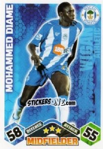 Sticker Mohamed Diame - English Premier League 2009-2010. Match Attax n. 331 - Topps
