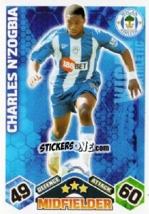 Figurina Charles N’Zogbia - English Premier League 2009-2010. Match Attax - Topps