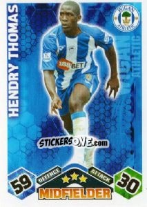 Sticker Hendry Thomas - English Premier League 2009-2010. Match Attax - Topps