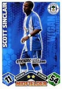 Sticker Scott Sinclair - English Premier League 2009-2010. Match Attax - Topps