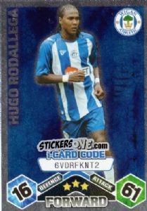 Sticker Hugo Rodallega - iCard - English Premier League 2009-2010. Match Attax n. 342 - Topps