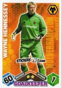 Sticker Wayne Hennessey - English Premier League 2009-2010. Match Attax - Topps