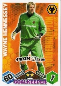 Sticker Wayne Hennessey - English Premier League 2009-2010. Match Attax n. 343 - Topps