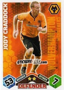 Sticker Jody Craddock - English Premier League 2009-2010. Match Attax n. 345 - Topps
