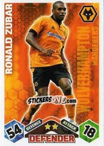 Cromo Ronald Zubar - English Premier League 2009-2010. Match Attax - Topps