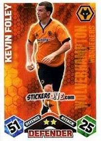 Cromo Kevin Foley - English Premier League 2009-2010. Match Attax n. 348 - Topps