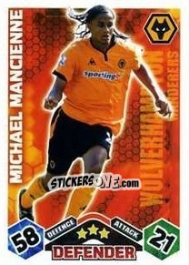 Sticker Michael Mancienne - English Premier League 2009-2010. Match Attax n. 349 - Topps