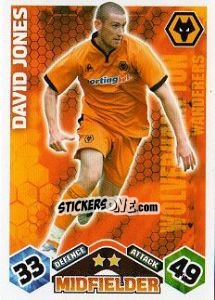 Sticker David Jones - English Premier League 2009-2010. Match Attax - Topps