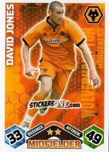 Sticker David Jones - English Premier League 2009-2010. Match Attax n. 353 - Topps