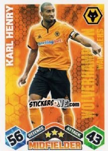 Sticker Karl Henry - English Premier League 2009-2010. Match Attax n. 354 - Topps