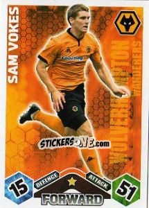Sticker Sam Vokes - English Premier League 2009-2010. Match Attax - Topps